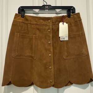 Zadig and Voltaire suede mini skirt.